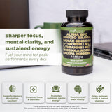 GADE NUTRITION Alpha GPC, cápsulas alineadas para energía mental sostenida