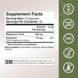 dosis diaria GADE NUTRITION Magnesio Citrato, fácil de seguir