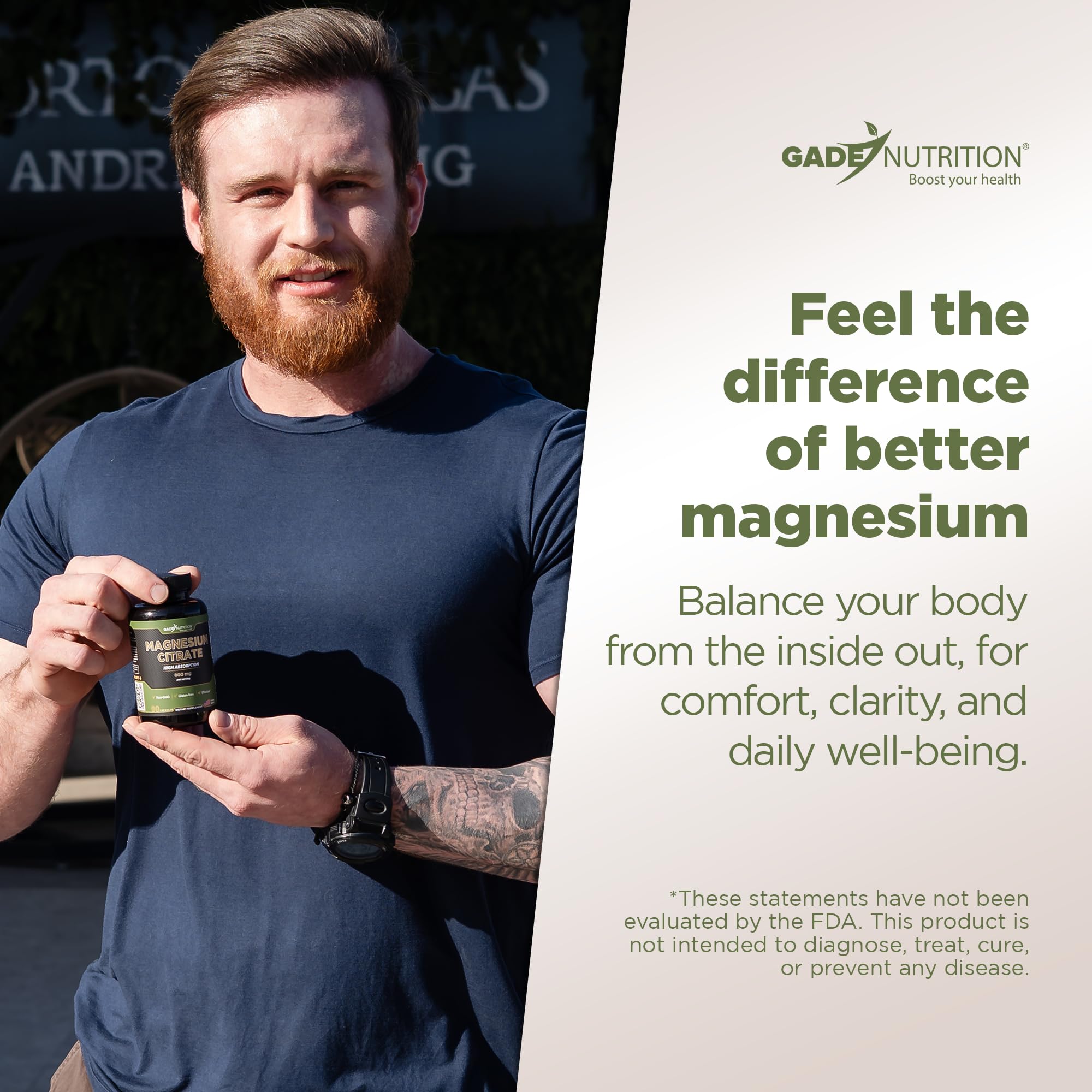 mujer o hombre activo, GADE NUTRITION Magnesio Citrato ayuda a mantener energía