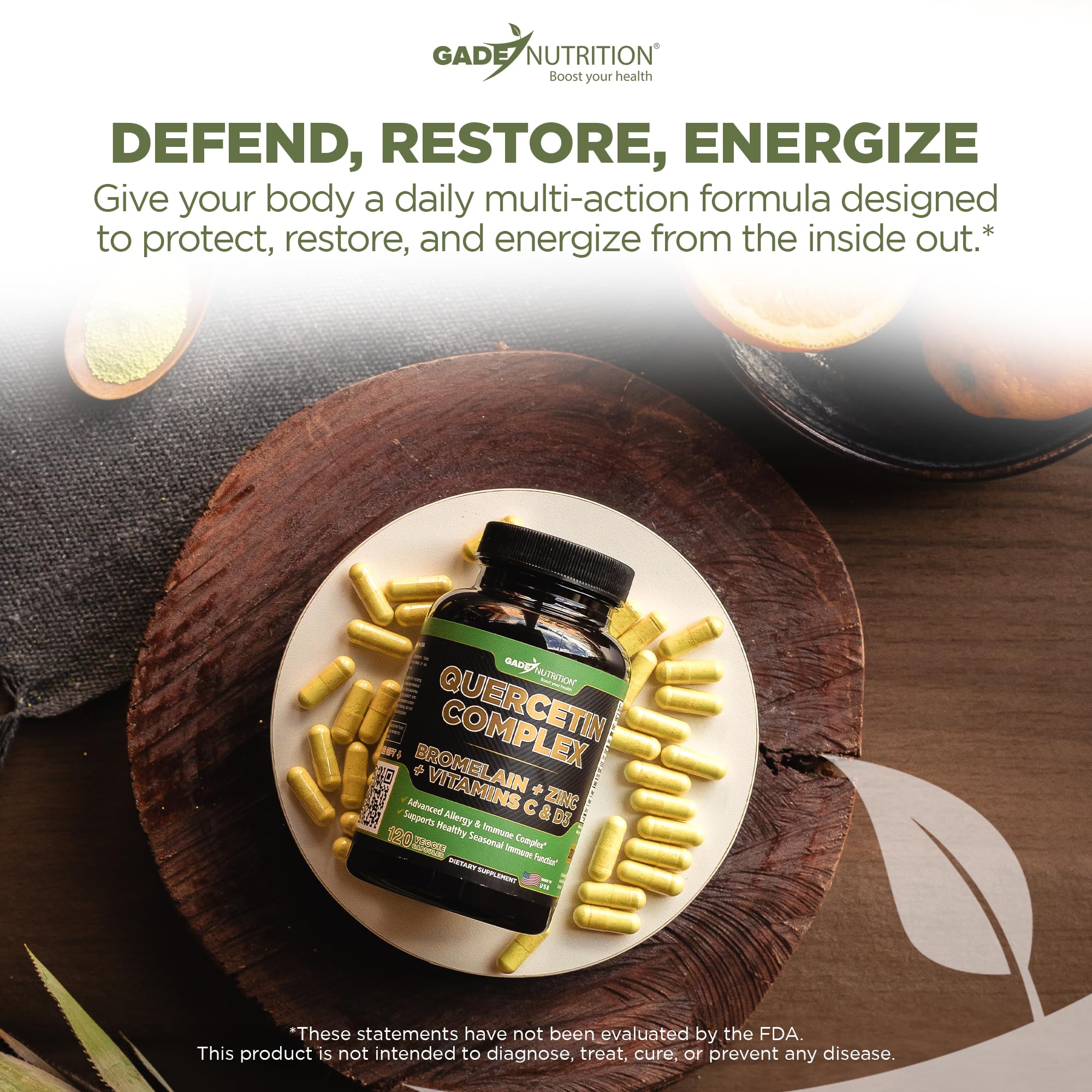 Gade Nutrition Fabricado en EE. UU.: control de calidad.
