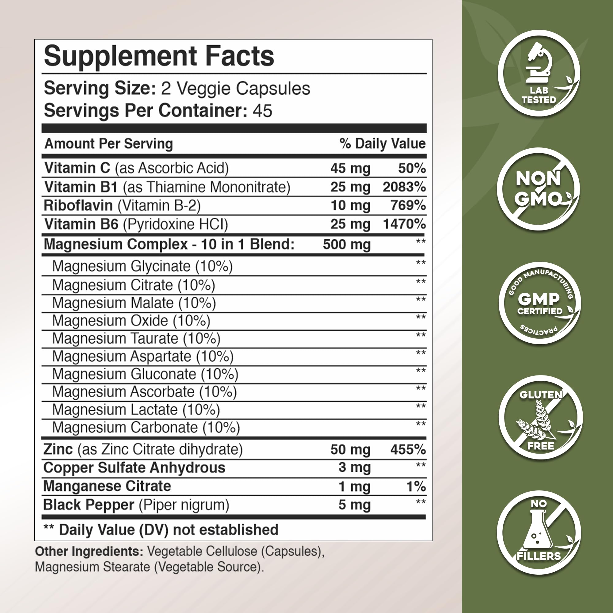 GADE MAGNESIO 10 EN 1 vitaminas B para energía