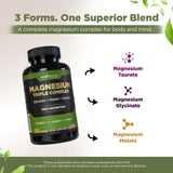 GADE NUTRATION Magnesium Triple Complex, envase abierto con cápsulas listas para uso diario.