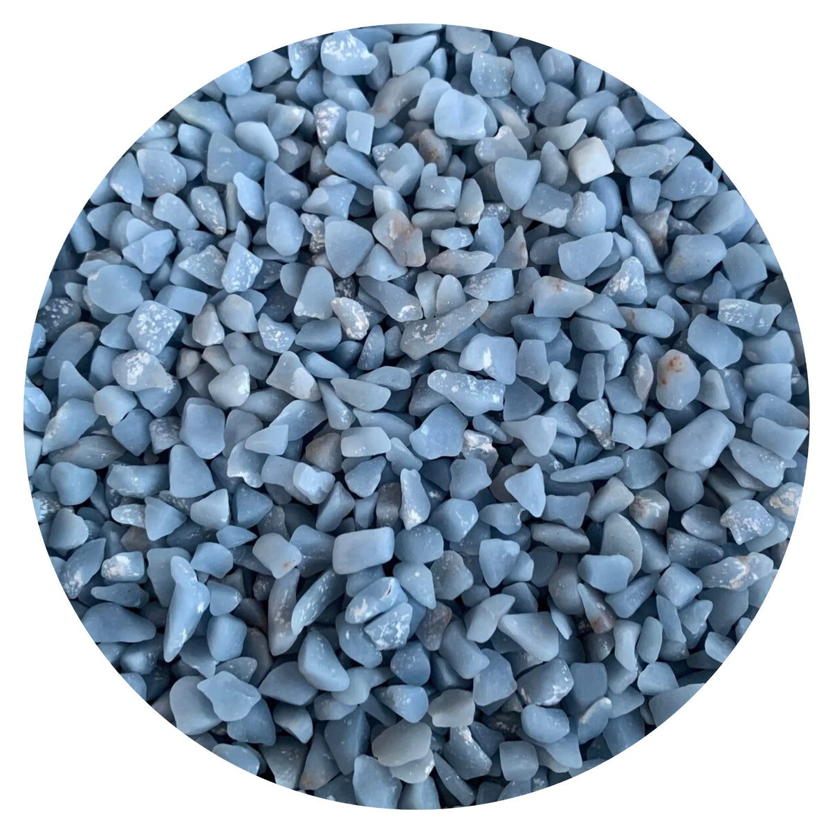 GAF TREASURES Angelite chips naturales para proyectos de arte y joyería.