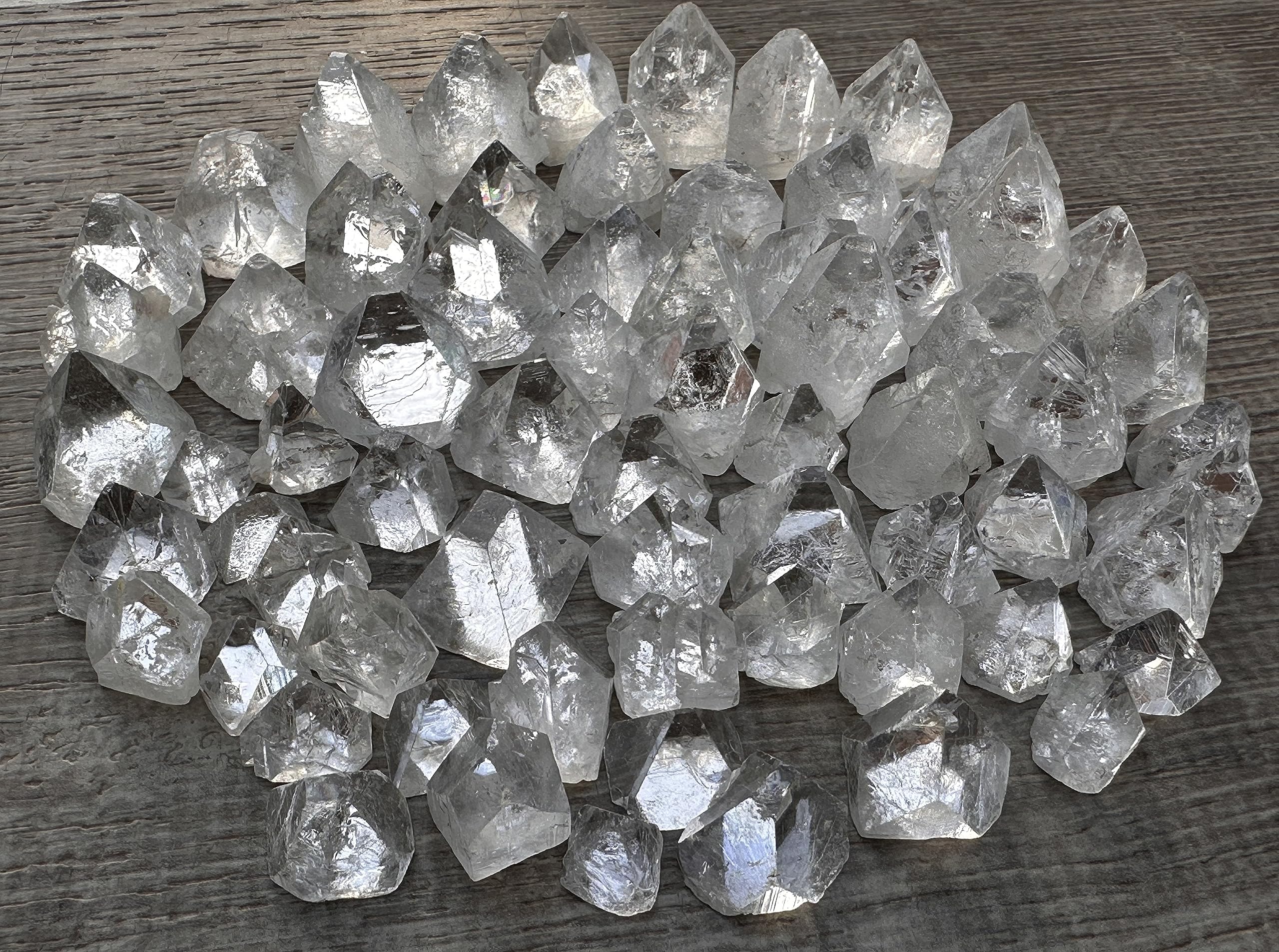 GAF TREASURES Apofilita cristales crudos para decoración y energía visual