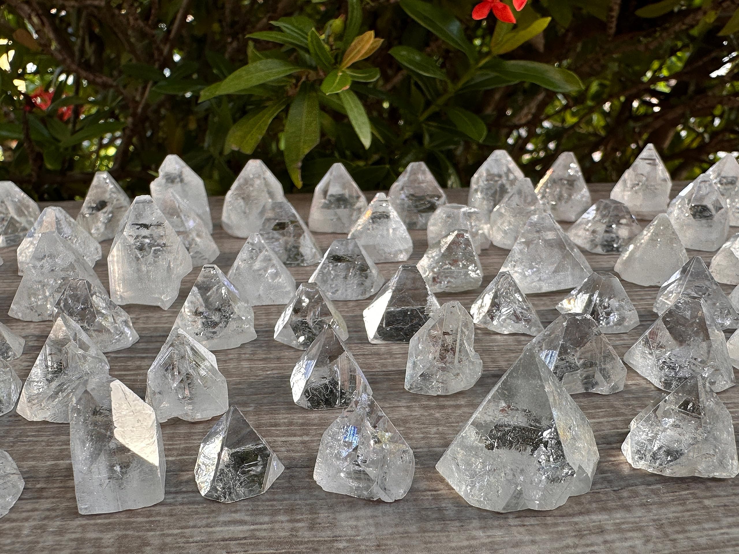 GAF TREASURES Apofilita punta clara ideal para joyería y decoración interior