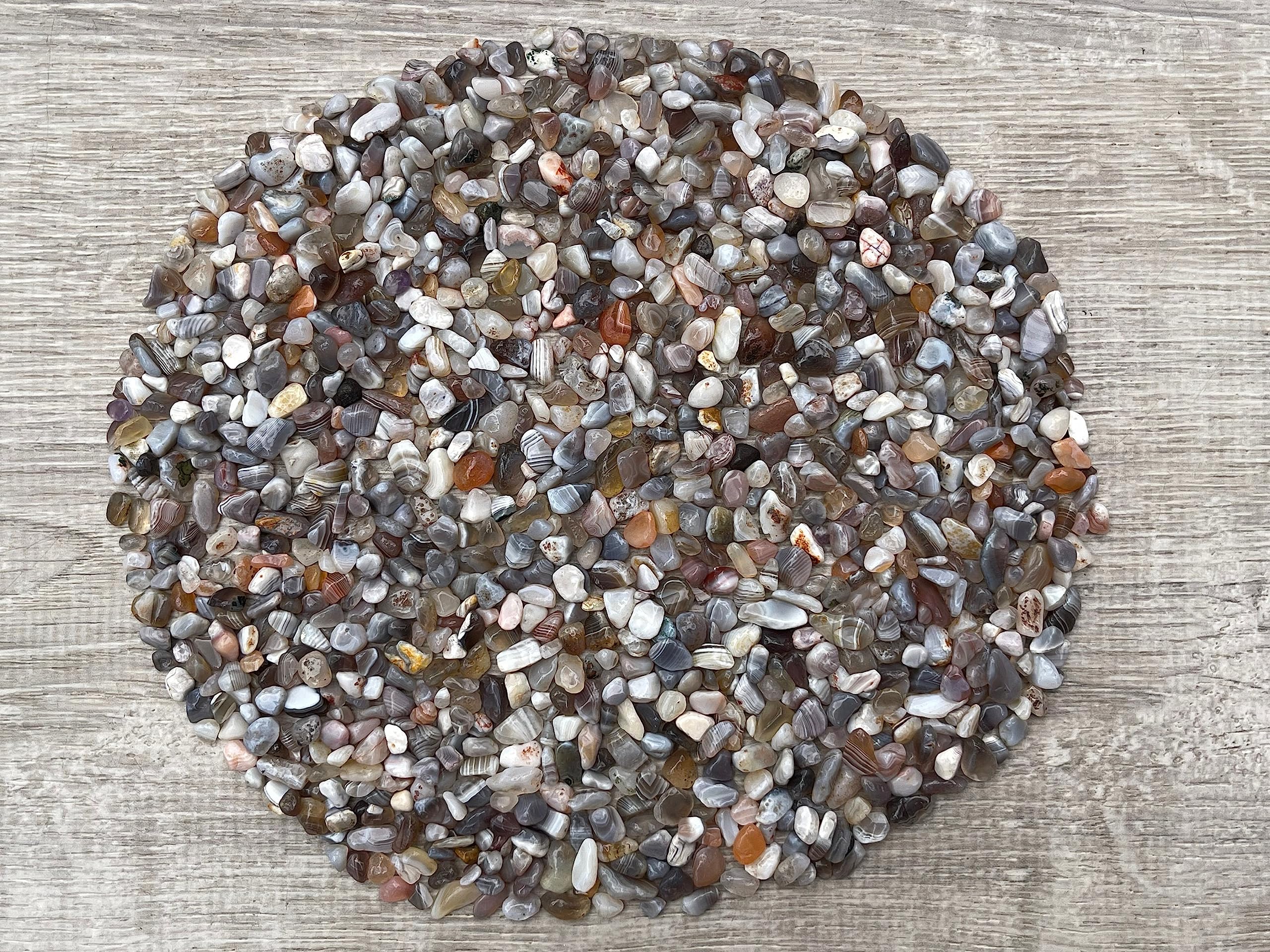 GAF Treasures Botswana Agate Chips de 12 mm, adecuados para adornos decorativos.