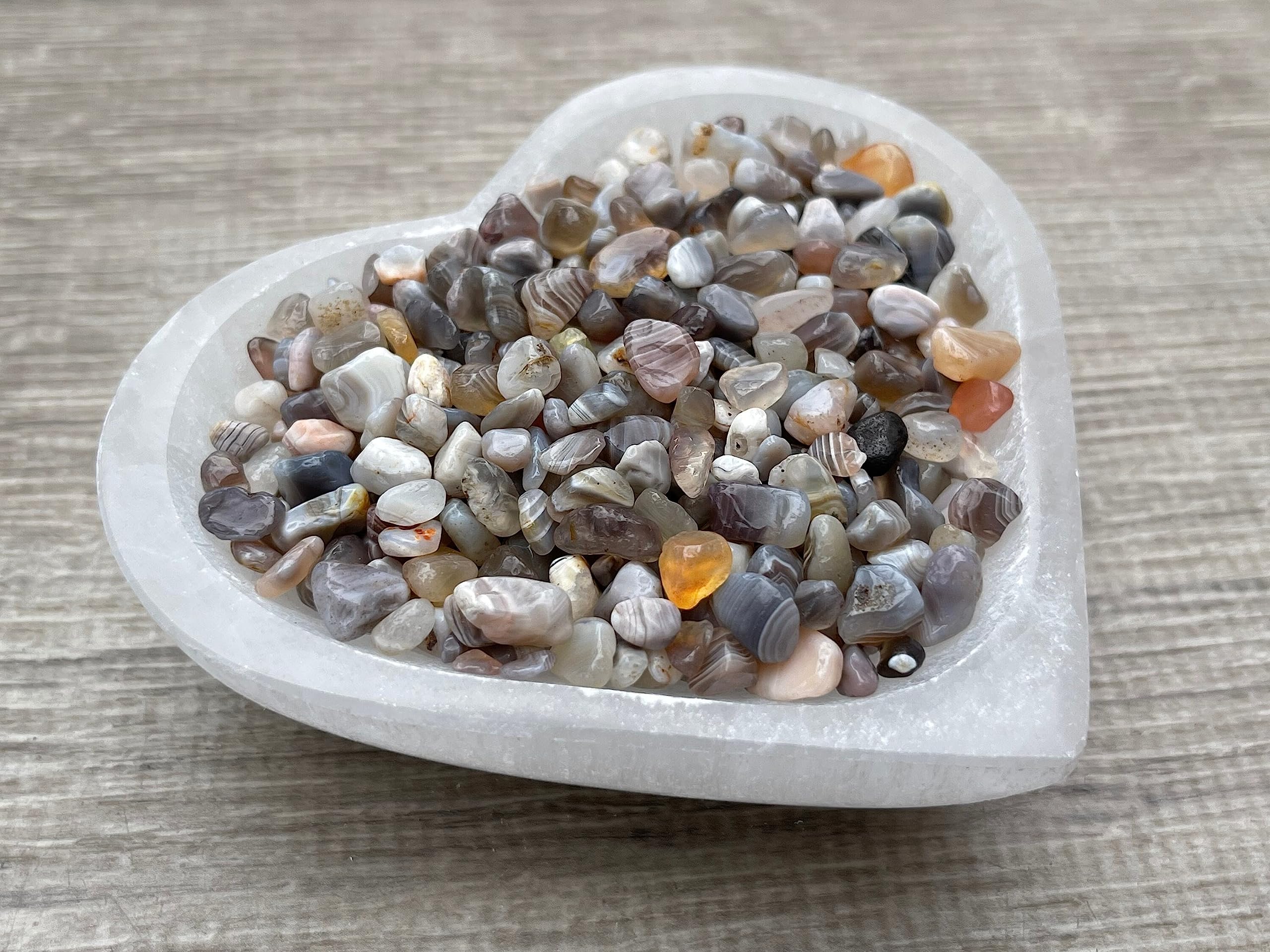GAF Treasures Botswana Agate Chips de 15 mm, piezas llamativas para joyería y artes decorativas.