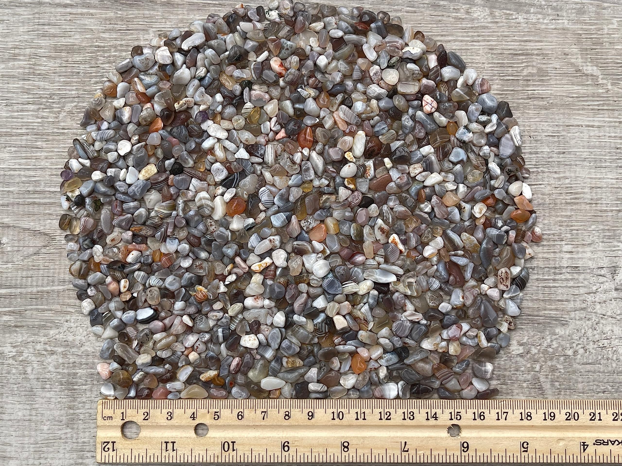 GAF Treasures Botswana Agate Chips de 8 mm, útil para artesanía y manualidades.