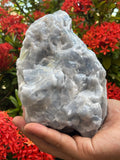 Piedras calcita azul de GAF TREASURES, extra grande natural para exhibición decorativa.