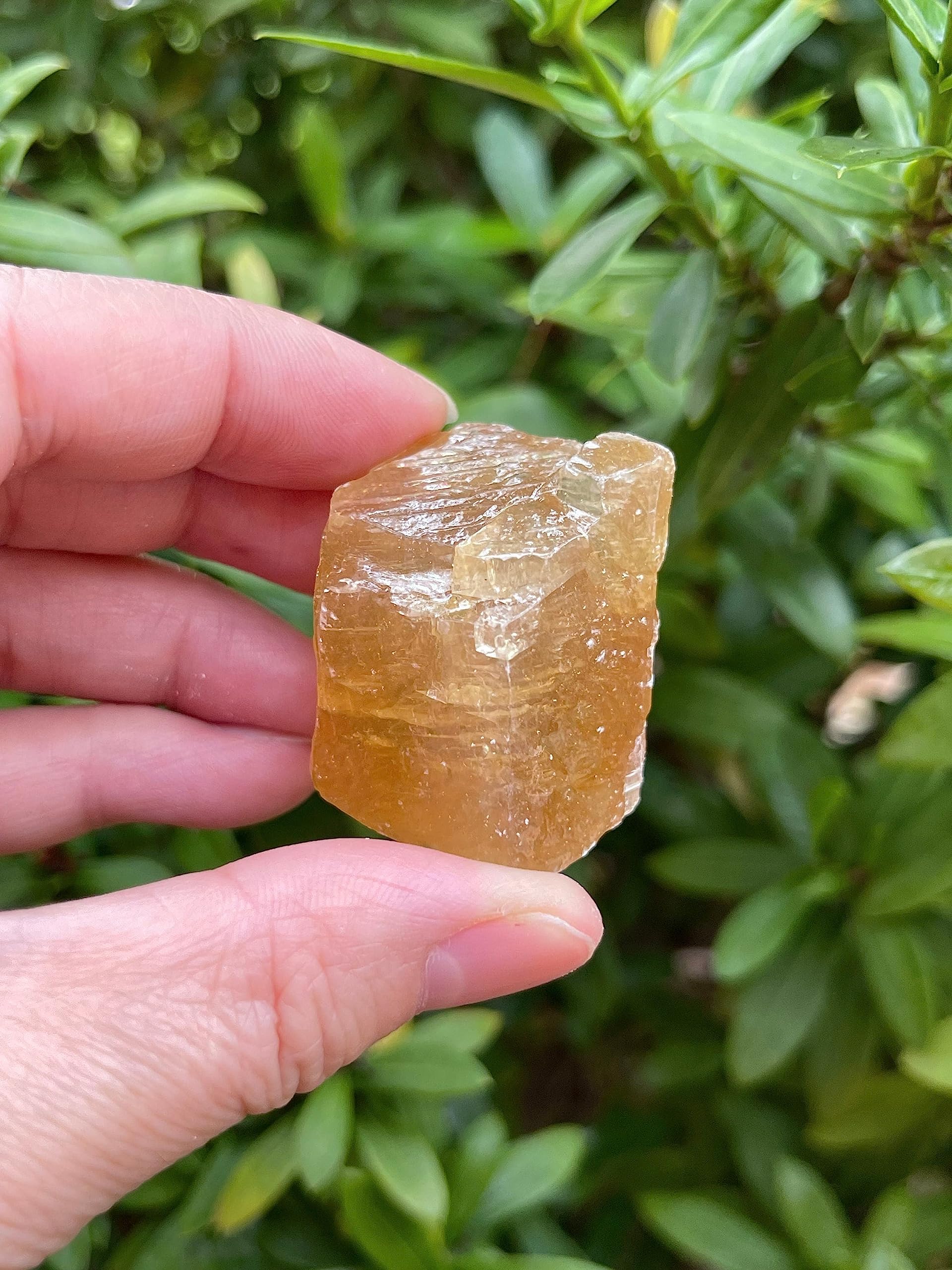 Calcita Miel de GAF TREASURES, pieza única para artesanía y cabujón