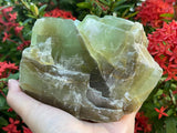 GAF TREASURES Calcita Verde, ejemplo de mineral para aprendizaje visual.