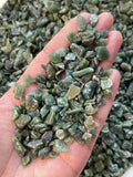 GAF TREASURES chips aventurina verde natural variados para proyectos decorativos