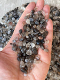 GAF TREASURES fragmentos cuarzo negro rutilado, para orgonites y arte con textura