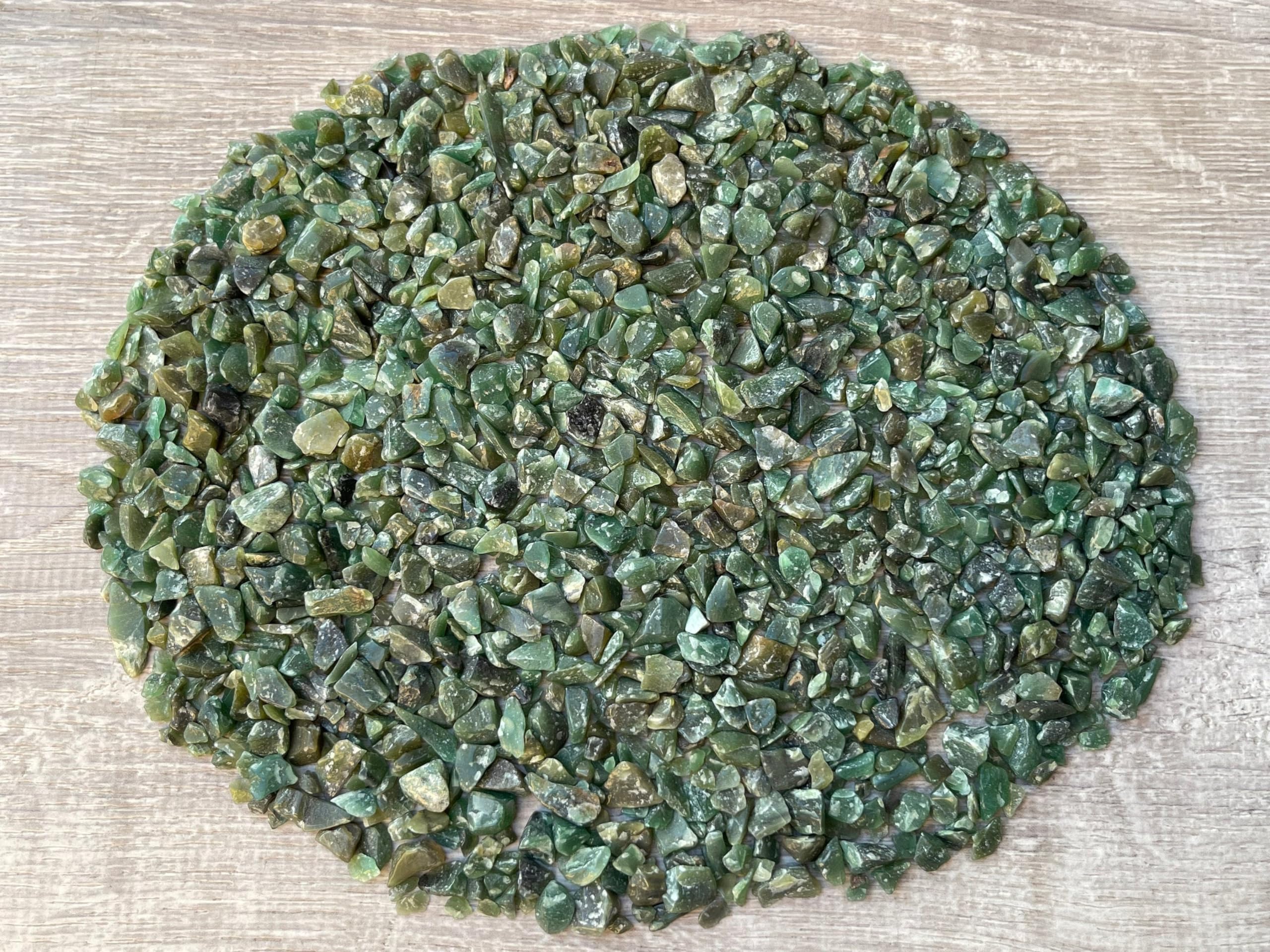 GAF TREASURES pedacitos aventurina verde 3mm-12mm para joyería y decoraciones