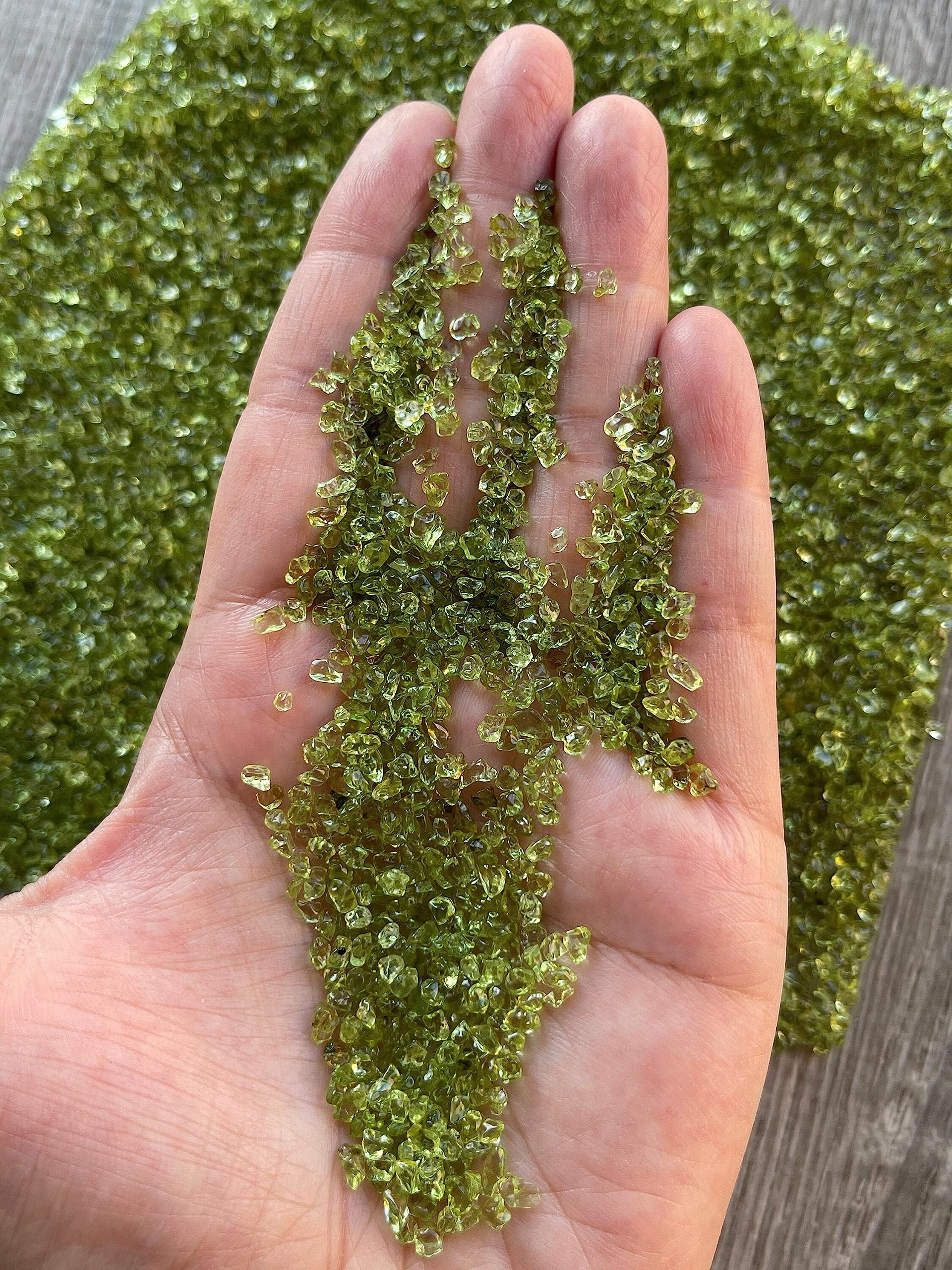 Peridoto genuino semiturado, GAF TREASURES, perfectos para artes y manualidades.