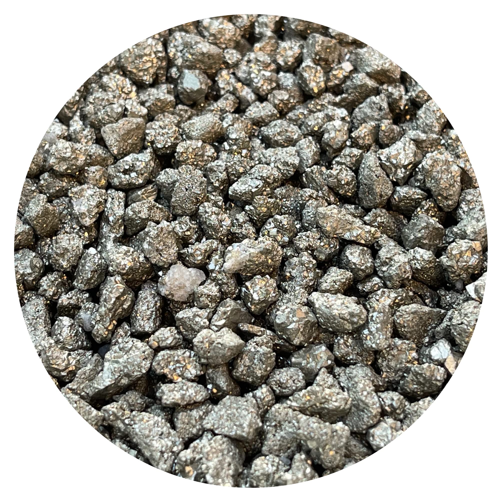 GAF TREASURES pirita chips 5-15 mm para manualidades y decoraciones.