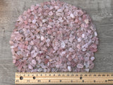 GAF TREASURES: chips de cuarzo rosa para jardinería y arreglos decorativos.