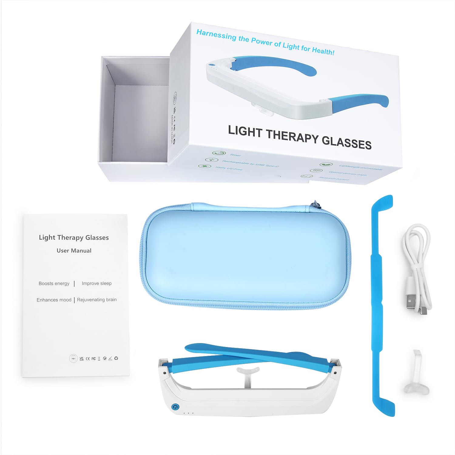 Viaje con gafas de terapia de luz para desfase horario