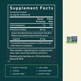 Gaia Albahaca Sagrada: botella con cápsulas veganas para bienestar diario.