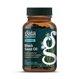 Gaia Herbs Aceite de Semilla Negra en cápsulas frío prensadas, posible apoyo al sistema inmune.