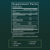 Gaia Herbs Adrenal Health, etiqueta frontal, información clara para consumo diario.