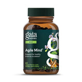 Gaia Herbs Agile Mind, botella-vertido: apoyo suave para la concentración diaria.