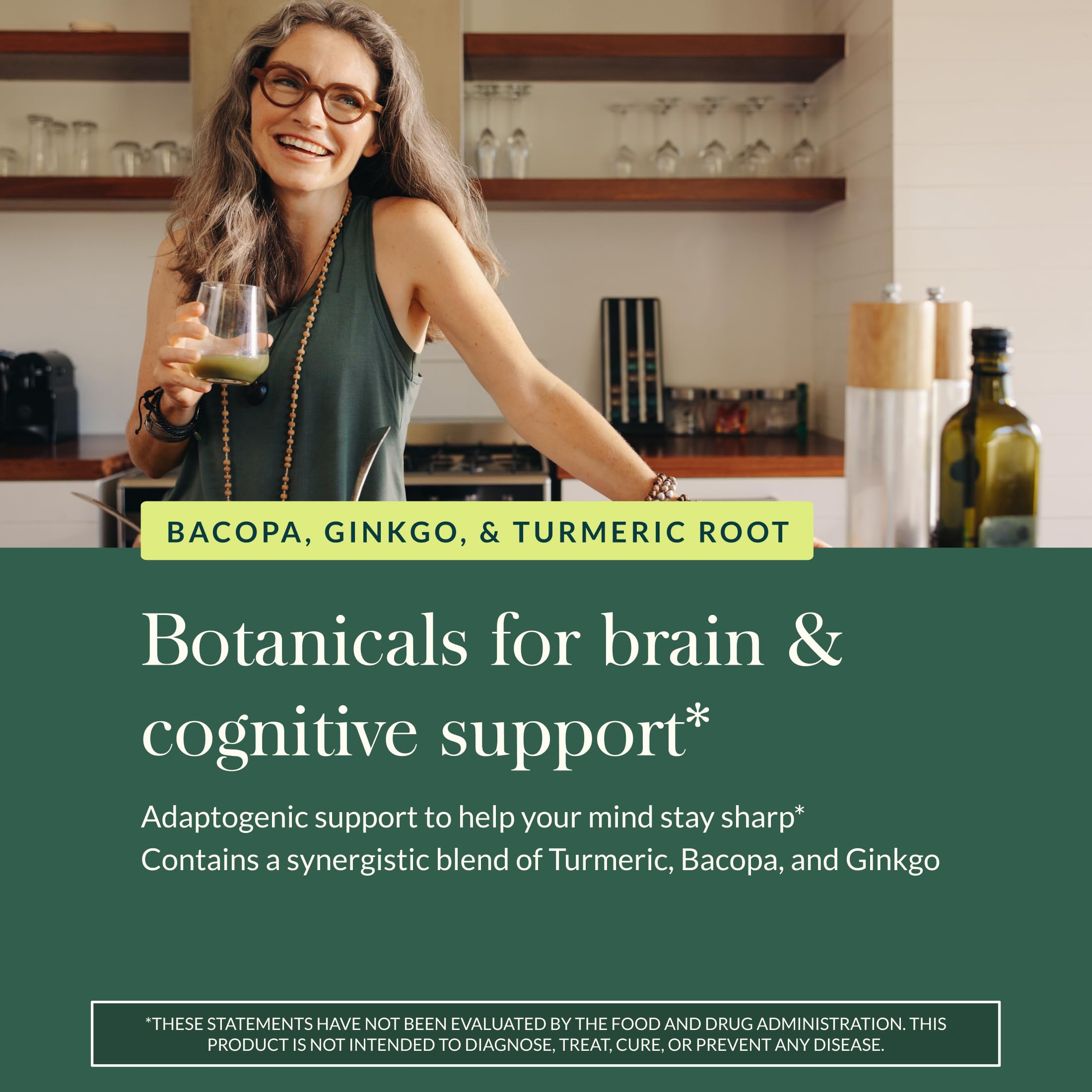Gaia Herbs Agile Mind - ginkgo biloba: planta que favorece la circulación cerebral.