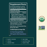 Gaia Herbs Valerian Root: botella con etiqueta clara para relajación vespertina