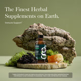 Gaia Herbs Cough Syrup etiqueta: información clara y natural sin colorantes artificiales