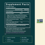 Gaia Herbs Cramp Relief cápsulas veganas para consumo diario.