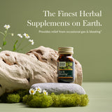 Gaia Herbs Gas y Hinchazon, capsulas con carbon activado para apoyar la digestion