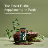 Gaia Herbs Hoja de Olivo, etiqueta, origen mediterráneo y calidad.