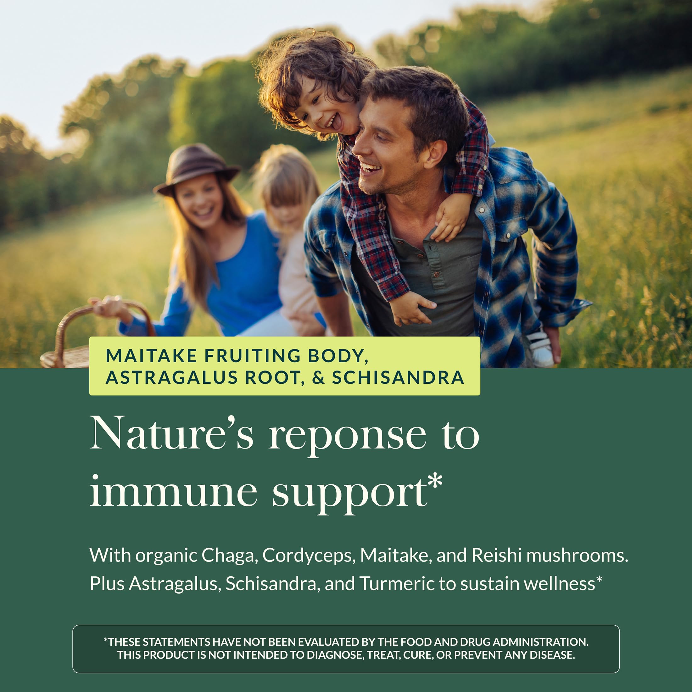 Gaia Herbs Everyday Immune cordyceps y reishi destacan para apoyo diario