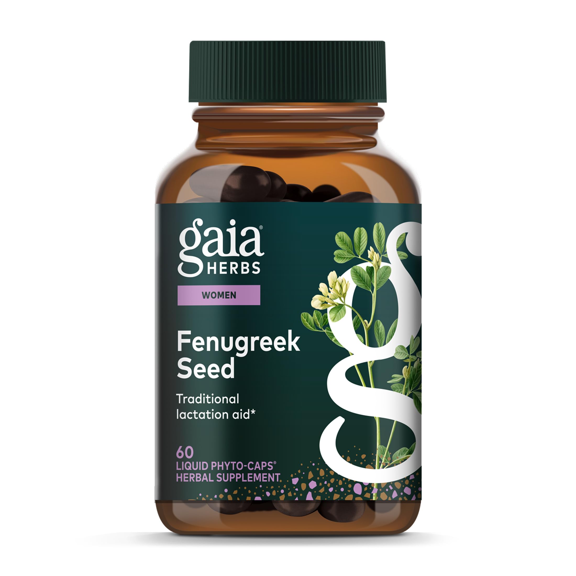 Gaia Herbs Fenogreco Semilla, bote: apoyo suave a la lactancia natural.