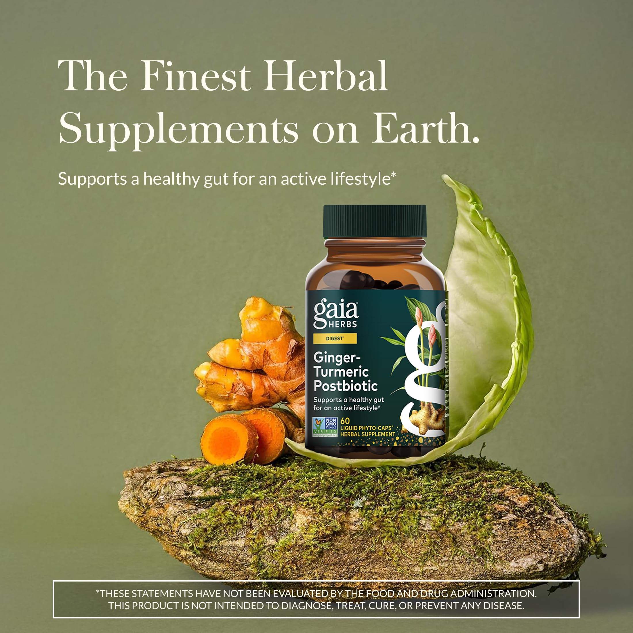 Cápsulas veganas Gaia Herbs para llevar y usar en cualquier lugar