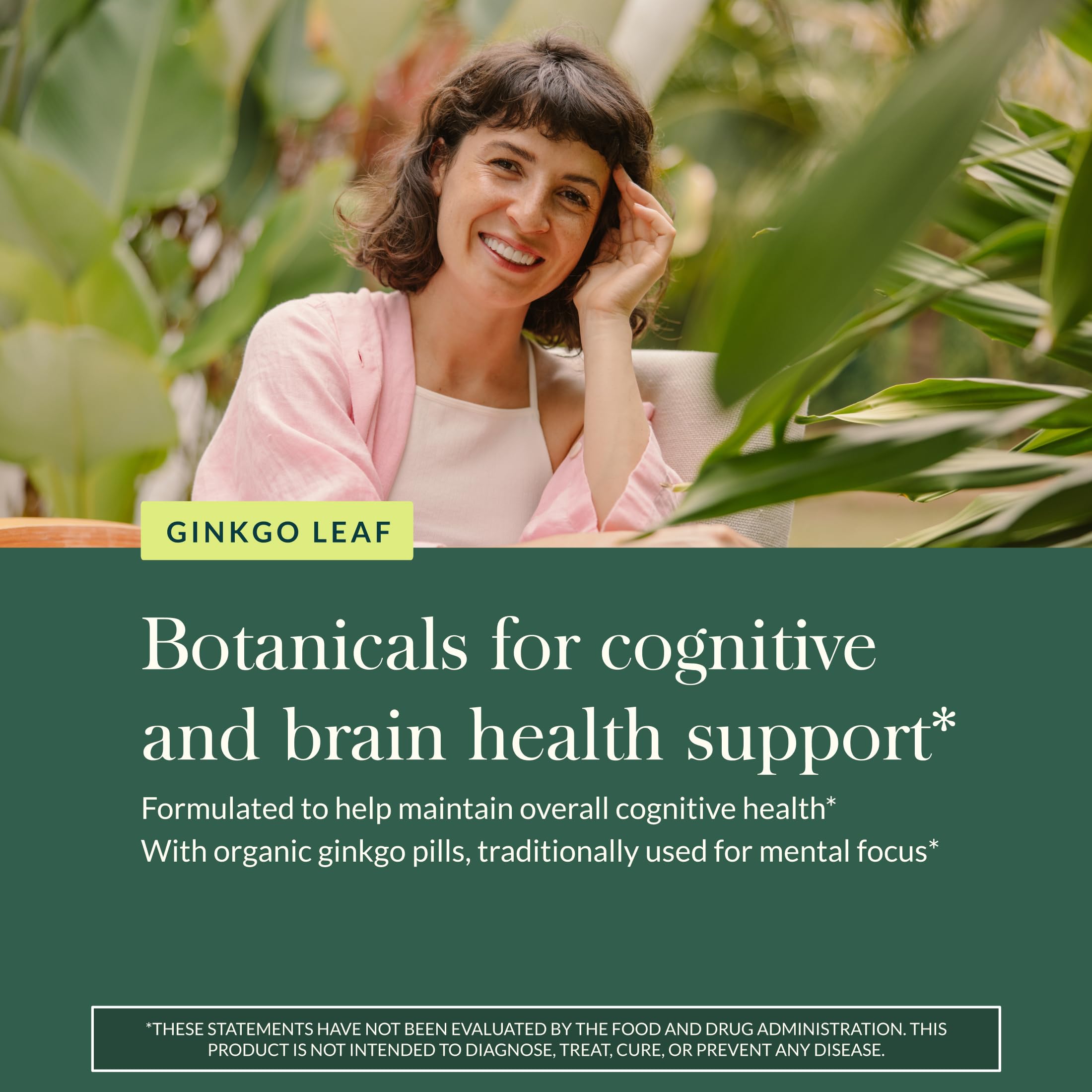 Gaia Herbs Ginkgo laboratorio propio para pureza y control