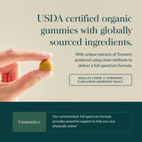 Gaia Herbs Turmeric Supreme Gummies: verificación No-GMO y sin gluten para diversas dietas
