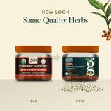 Gaia Herbs Turmeric Supreme Gummies: frasco visto de cerca, idea para consumo diario
