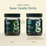 Gaia Herbs gomitas relajantes sabor fruta orgánica para disfrutar.