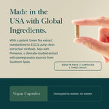 Gaia Herbs Infinity Glow, extracto Pomanox, puede contribuir al bienestar digestivo y de la piel.