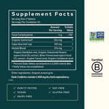Etiqueta revela ingredientes clave como senna y aloe para apoyo natural