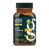 Gaia Herbs Liver Cleanse: botella destacada, toma diaria facilitada