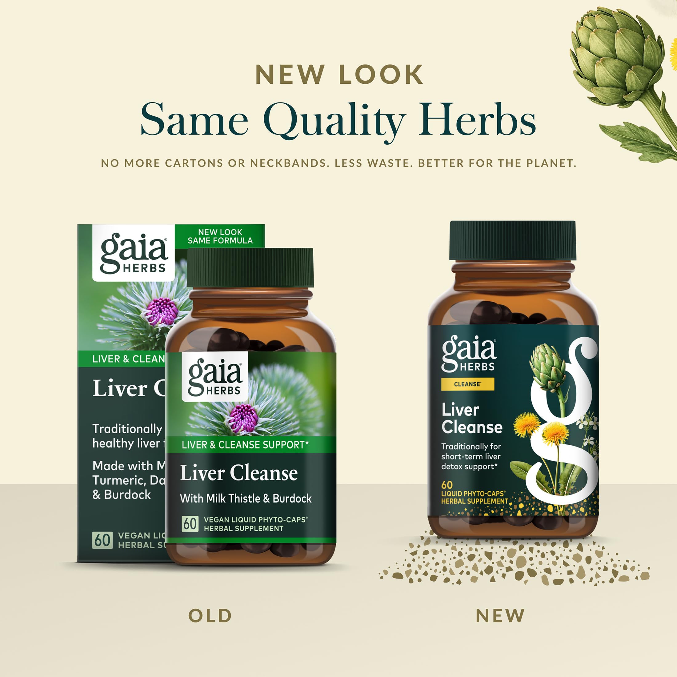 Gaia Herbs Liver Cleanse: cápsulas vegetales, formato práctico para uso diario