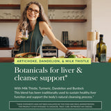 Gaia Herbs Liver Cleanse: diente de león e hierbas en close-up