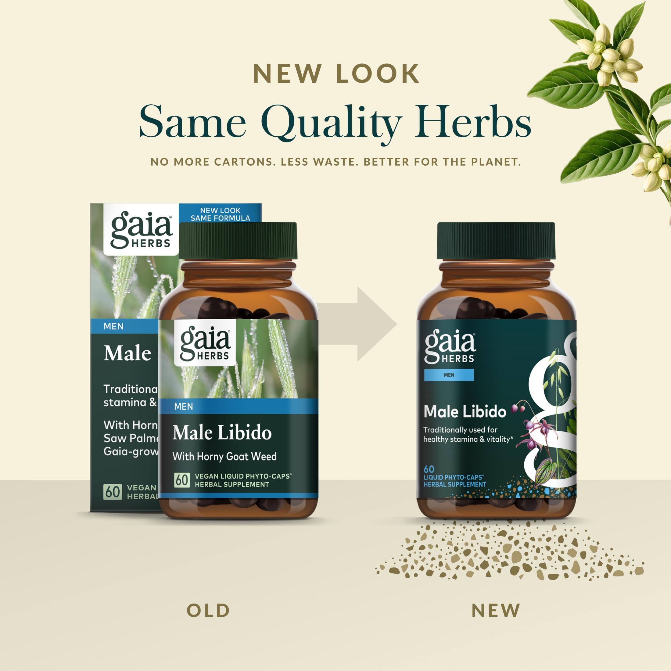 Avena en Gaia Herbs Male Libido para energía sostenida