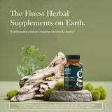 Cápsulas Gaia Herbs Male Libido en la palma para uso diario