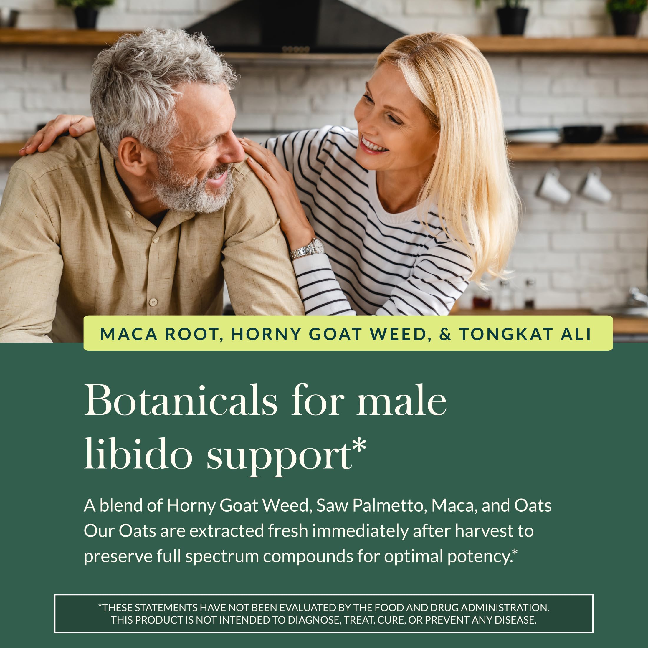 Epimedium en Gaia Herbs Male Libido, ingrediente tradicional para la vitalidad