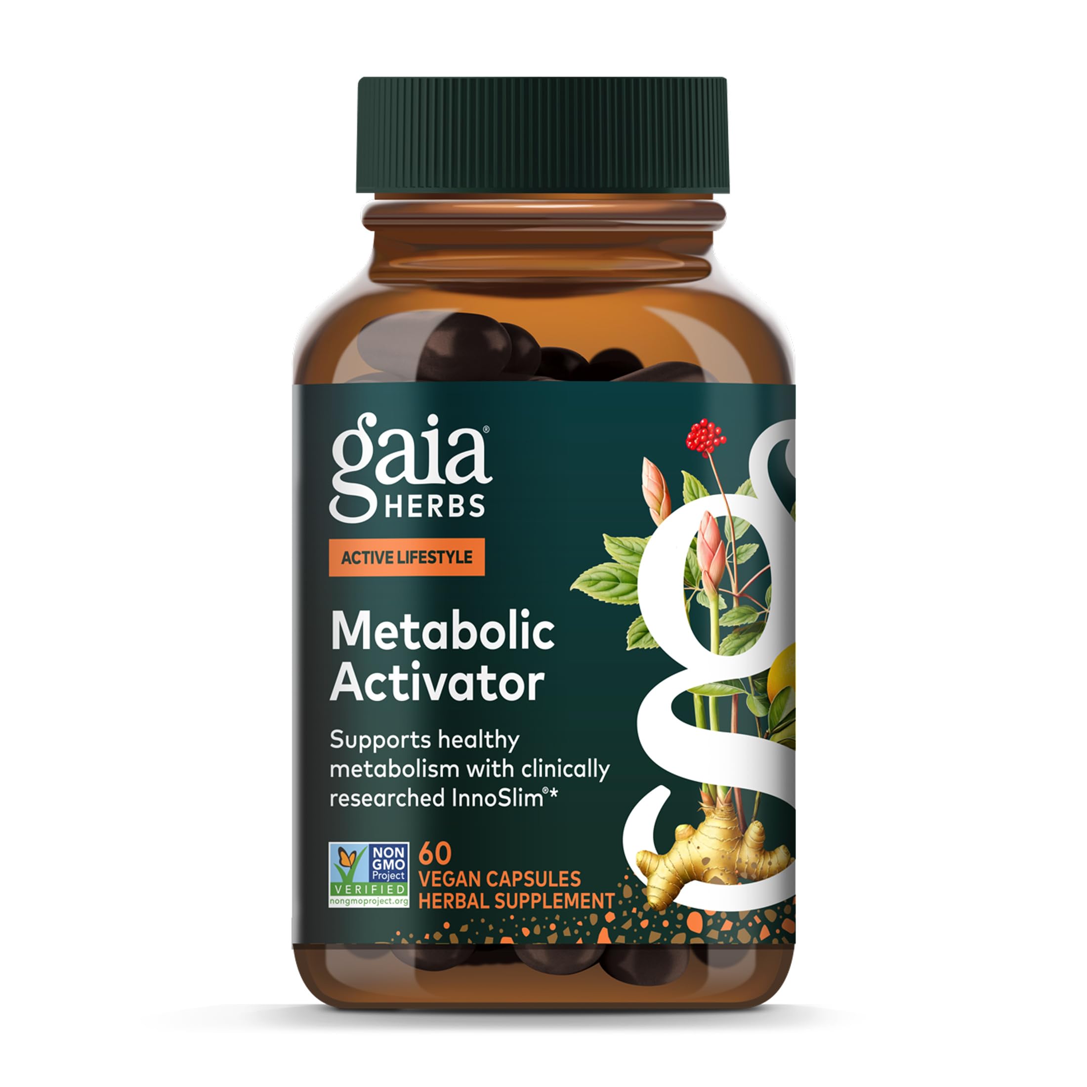 Gaia Herbs Metabolic Activator: botella para uso diario.