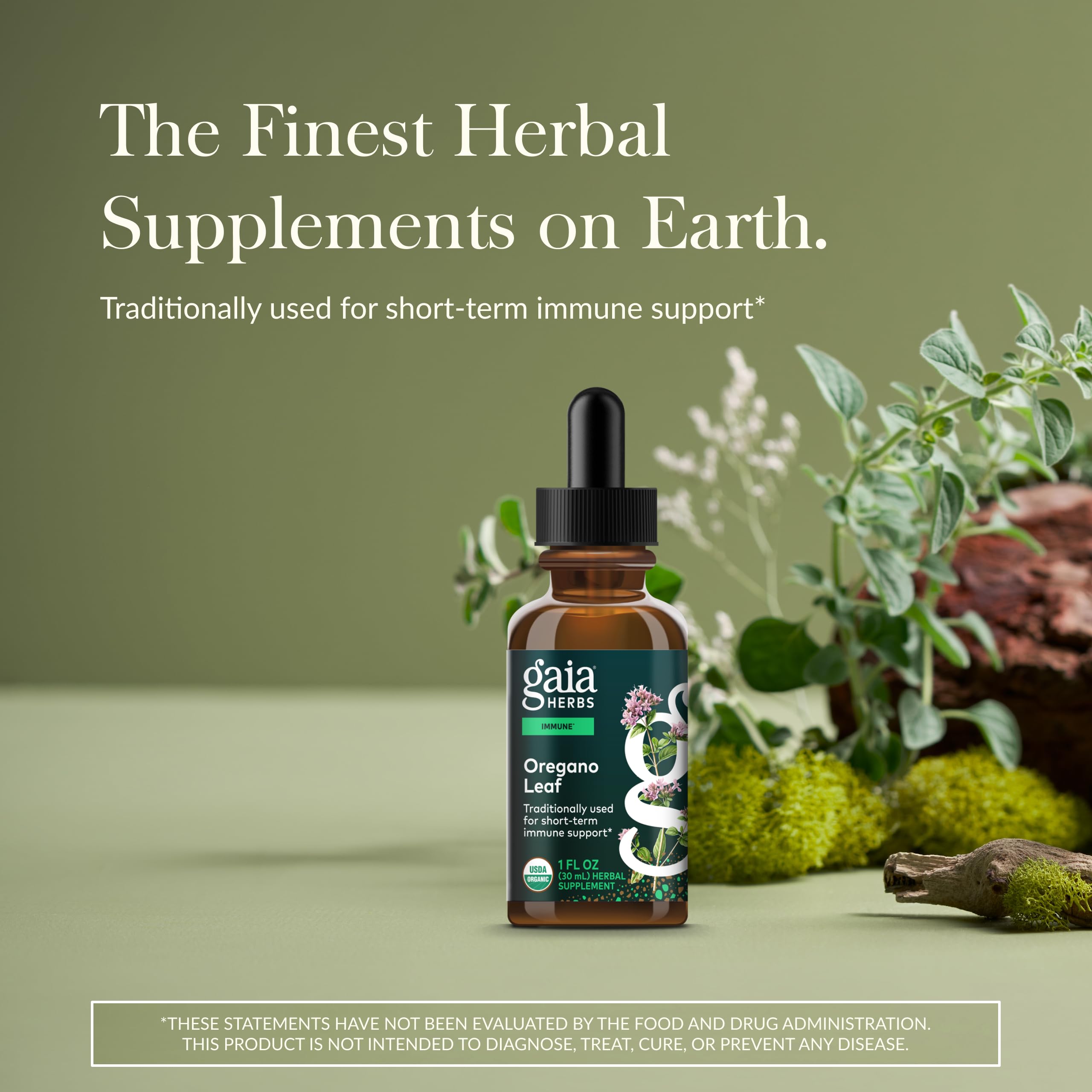 Gaia Herbs Oregano Drops Líquidos: apoyo respiratorio para momentos de congestión.