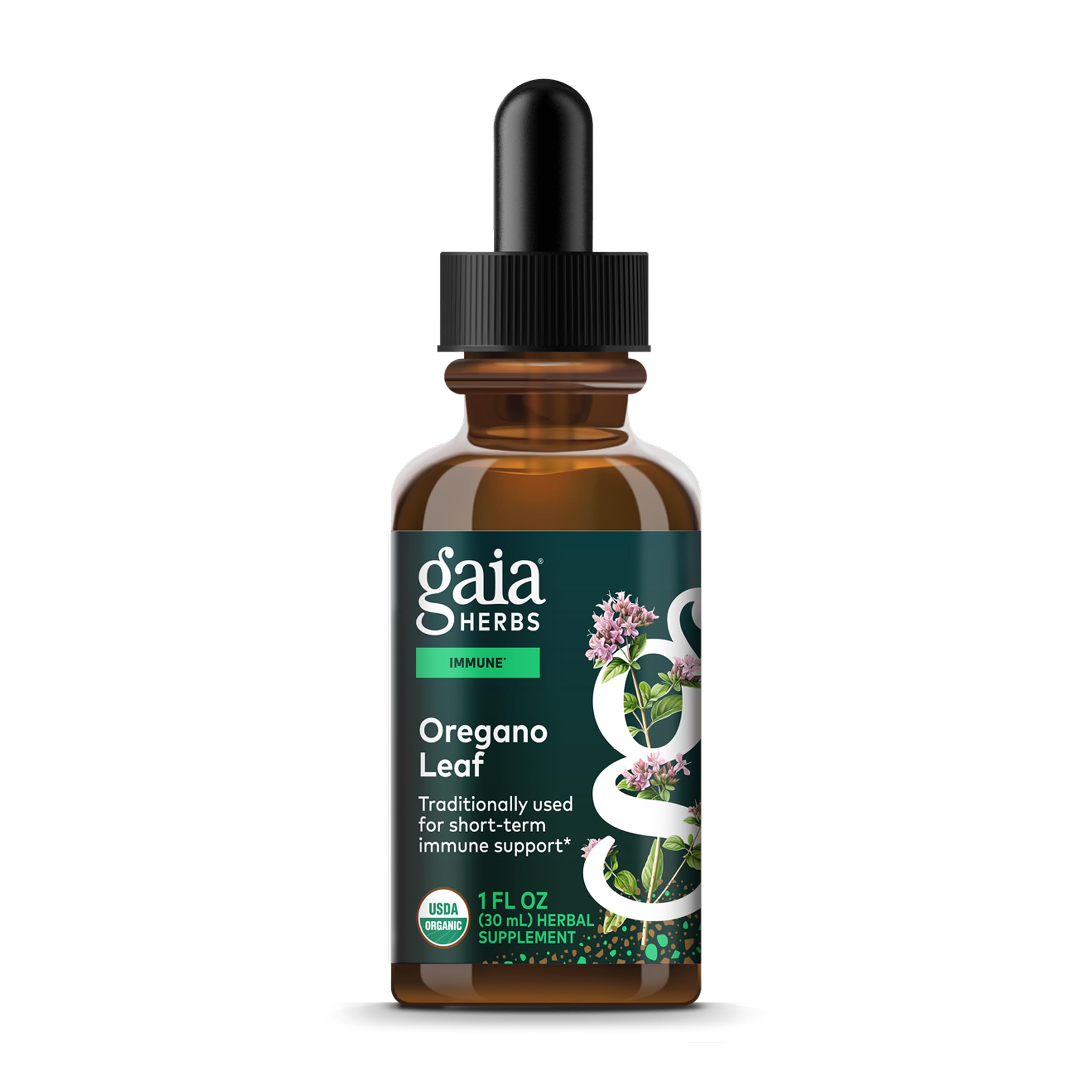 Gaia Herbs Oregano Hoja Botella: refuerzo inmunitario en formato líquido.